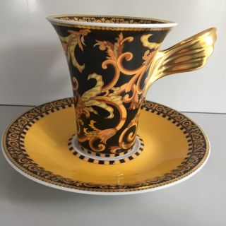 Rosenthal Meets Versace Barocco Coffee Cup And Saucer