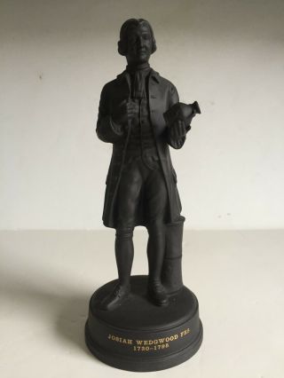 Wedgwood Black Basalt Jasperware Josiah Wedgwood Frs 1730 - 1795 Figurine Ltd.  Ed