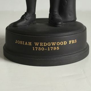 Wedgwood Black Basalt Jasperware JOSIAH WEDGWOOD FRS 1730 - 1795 Figurine Ltd.  Ed 2