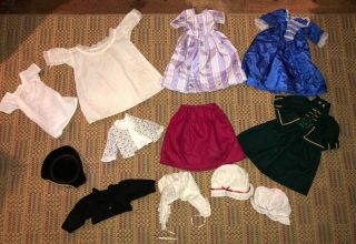 4 Dresses,  2 Nightgowns,  3 Hats,  And 1 Jacket For 18 Inch American Girl Doll
