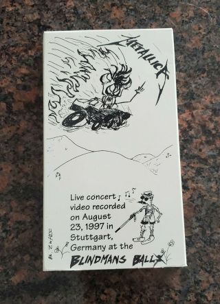 Vintage Metallica Vhs - Rare Fan Can 3,  Live Show 08 - 23 - 1997