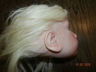 Alonka by Natali Blick reborn child size doll head blonde with blue eyes 2