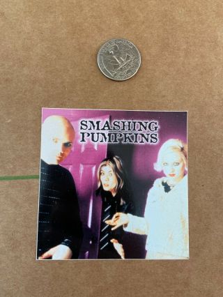 Vintage The Smashing Pumpkins Rare Collectible Import Sticker From The 90 