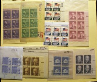 Us Stamps Plate Blocks - Fantastic - List Of Vintage Plate Blocks Nh Og
