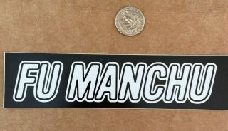 Vintage Fu Manchu Rare Collectible Sticker From The 90 