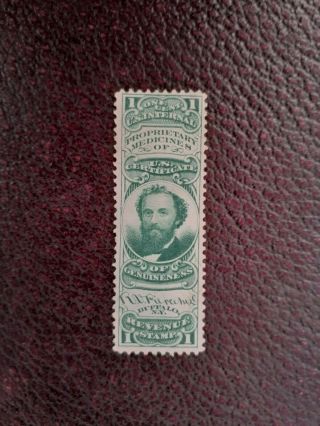 Private Die Medicine Revenue Stamp,  1c,  Buffalo York,  Rs189c