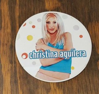 Christina Aguilera Vintage Debut Sticker 3 Inch Round 1998