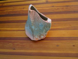 Tony Evans Pottery Raku Freeform Vase 1980’s Abstract Mcm
