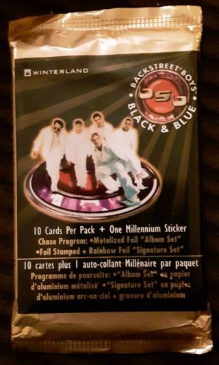 (2000) Backstreet Boys Collectible Cards,  Set Of 10 Plus One Sticker,