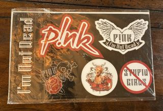 Pink P Nk Alecia Moore I’m Not Dead Tour Stickers Rare - Six (6) Stickers
