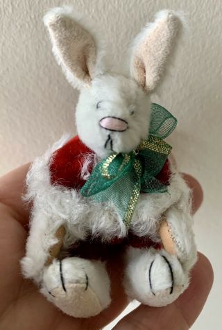 Little Gem Mini Teddy Bears / Cottontail / Christmas Bunny Rabbit Deb Canham