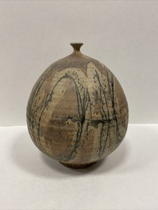 Signed Don Johns Mid Century Modern Pottery Weed Pot Vase