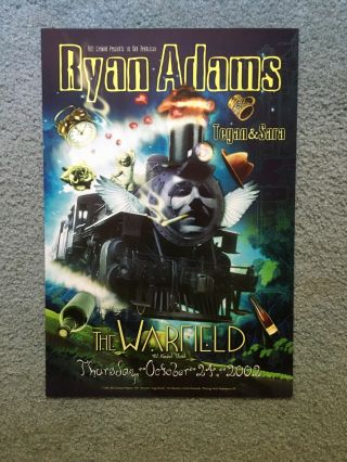 Ryan Adams Concert Poster Bgp290 Warfield 2002 Tegan & Sara