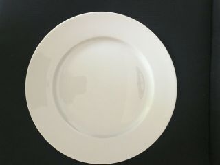 6 Bernardaud Limoges " Atlantide " White Porcelain Dinner Plates 10.  5 " France.