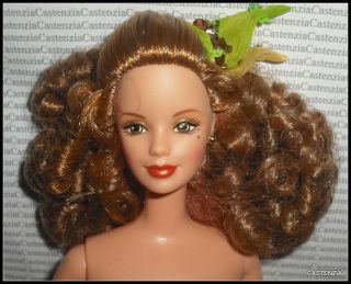 Nude Barbie Mattel Sunflower Van Gogh Brown Eye Mackie Face Doll For Ooak