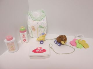 American Girl Bitty Baby Doll Bunny Pull Toy Bottle Wipe Replacement Accessories