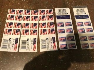 Eight Booklets X 20 = 160 Us Flag Usps Forever Postage Stamps