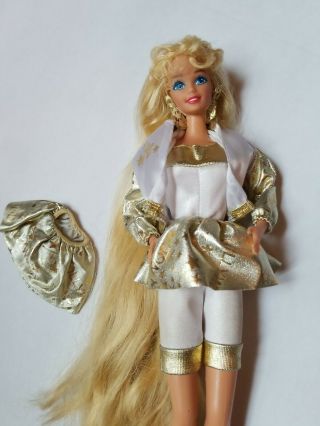 1993 Hollywood Hair Barbie Deluxe Set 10928 Doll Good Deboxed