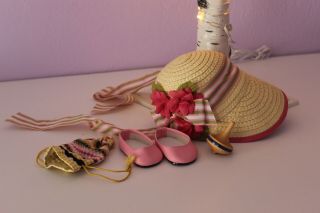 American Girl Doll Caroline Meet Accessories Bonnet Top,  Shoes