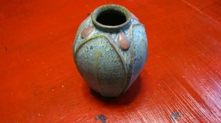 Jemerick Pottery Vase,  Arts & Crafts Mission Grueby Style,  Steve Frederick