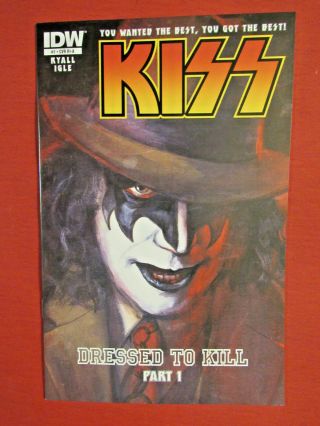 Kiss,  Dressed To Kill,  Part 1 (idw 2012) Limited 1 For 10 Variant Cover By Michae
