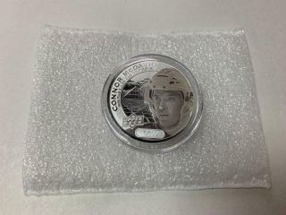 Connor Mcdavid 2017 Upper Deck Grandeur 1oz Silver Coin Frosted 5/500 (no Box)