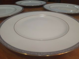 Set Of 4 Wedgwood Bone China England Palatia Dinner Plates 10 3/4 " Cond