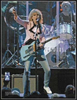 The Pretenders Chrissie Hynde With Fender Telecaster Guitar 8 X 11 Pin - Up Photo