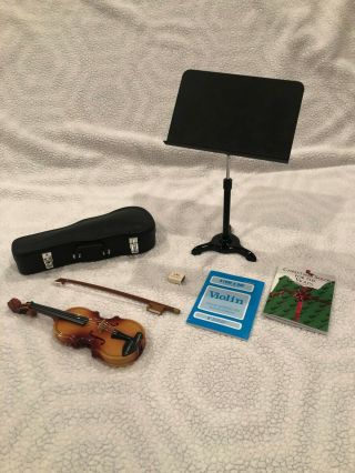 American Girl Just Like You Truly Me Violin Set - With Stand And 2 Music Books
