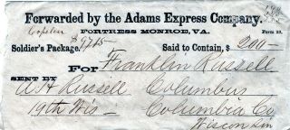 Adams Express Co.  Soldier 