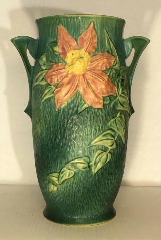 Roseville Impressive Green Clematis Vase 112 - 12 