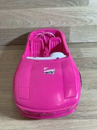 Barbie Vintage Hot Pink 1996 4 Seat Convertible Ferrari Not Complete