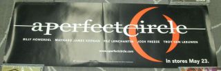 A PERFECT CIRCLE,  Virgin promo poster,  2000,  9x27,  EX,  Tool,  Maynard 2