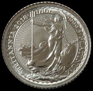 2018 Platinum Australia 1/10 Oz 10 Pounds Britannia Coin