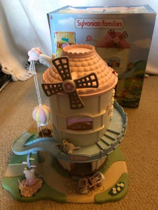 Sylvanian Families Primrose Windmill With Babies And Accessories.  Boxed