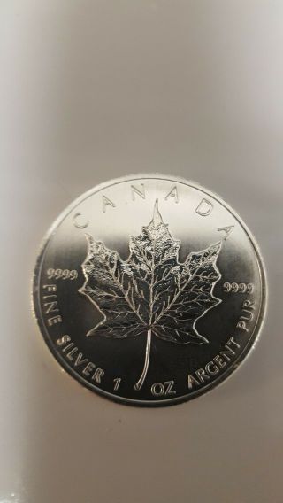 Canadian Maple Leaf 1 Oz Silver Coin - 5 Total - 150 Including