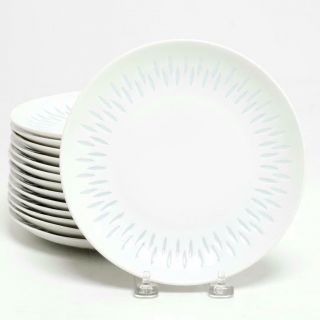 Set Of Fourteen (14) Arabia Of Finland Porcelain " Rice (grains) " Salad Plates