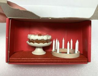 Bodo Hennig Birthday Cake Candle Ring 892 Celebration Set Doll House Miniature