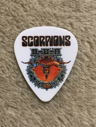 Scorpions/motorhead “mikkey Dee” 8/11/19 Uk Bloodstock Festival Guitar Pick - Rare