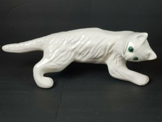 Vintage Camark Wall Climbing White Cat Ceramic Pottery
