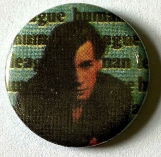 Human League - Old Og Vtg 1980`s Button Badge Pin 25mm