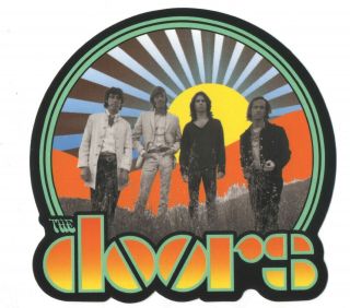 The Doors Group Pic Peel & Stick Sticker 4 1/2 " X 4 1/2 " C&d