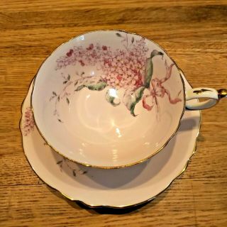 Paragon Lilac Floral Bone China Pink Tea Cup & Saucer Flowers Floral 1572 Mary