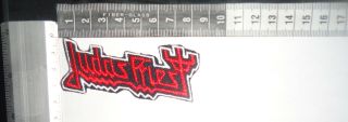 Judas Priest Red/white Logo Embroidered Patch (iron On/sew On)