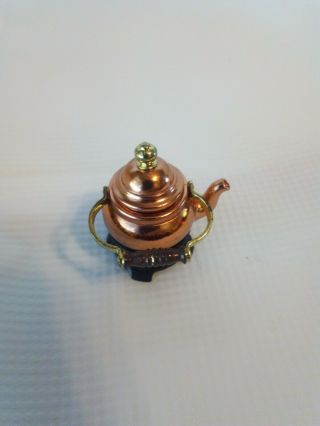 Dollhouse Miniatures 1:12 Bodo Hennig Copper Tea Kettle