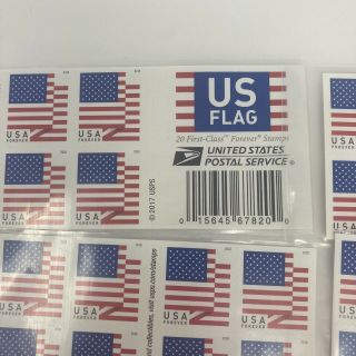 US American Flag Forever Stamps 2018 USPS US First Class Postage 120 Ct 2