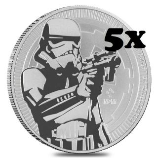 2018 Niue 1 Oz Silver $2 Star Wars Stormtrooper
