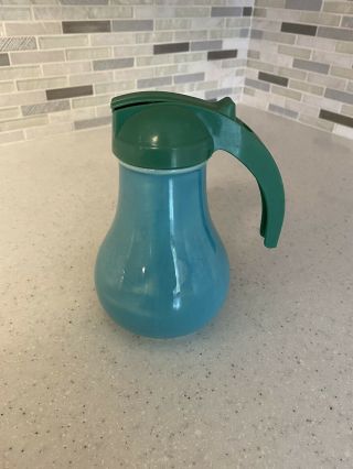 Fiesta Syrup Pitcher Pot Turquoise Hlc Fiestaware Art Serving Dispenser