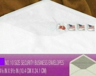 $50.  05=91 Security Envelopes Forever Stamps 55¢ Cents 1st Class Postage Rate