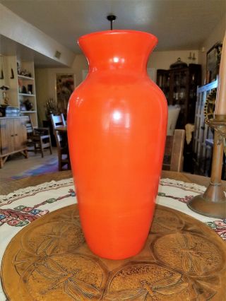 Weller Chengtu Chinese Red Glaze Arts And Crafts Art Pottery Vase 15 1/2
